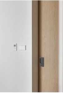 Cerradura Moderna Minimalista para Puerta Corredera, Diseño Magnético Plano y Silencioso, Aleación de Zinc, Llave Metálica Resistente, Fácil Instalación para Baño - Product Image 6
