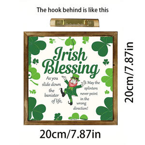 Marco <span class=keywords><strong>de</strong></span> Fotos <span class=keywords><strong>de</strong></span> Madera con Diseño <span class=keywords><strong>de</strong></span> Trébol Verde para el Día <span class=keywords><strong>de</strong></span> <span class=keywords><strong>San</strong></span> <span class=keywords><strong>Patricio</strong></span>, Accesorios <span class=keywords><strong>de</strong></span> Fotografía para Decoración del Día <span class=keywords><strong>de</strong></span> <span class=keywords><strong>San</strong></span> <span class=keywords><strong>Patricio</strong></span> - Product Image 3