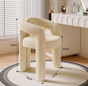 2025 Light Luxury Modern Design Makeup <strong>Chair</strong> for Female Dining Table Nail Salon <strong>Chair</strong> for Bedroom - Product Image 2