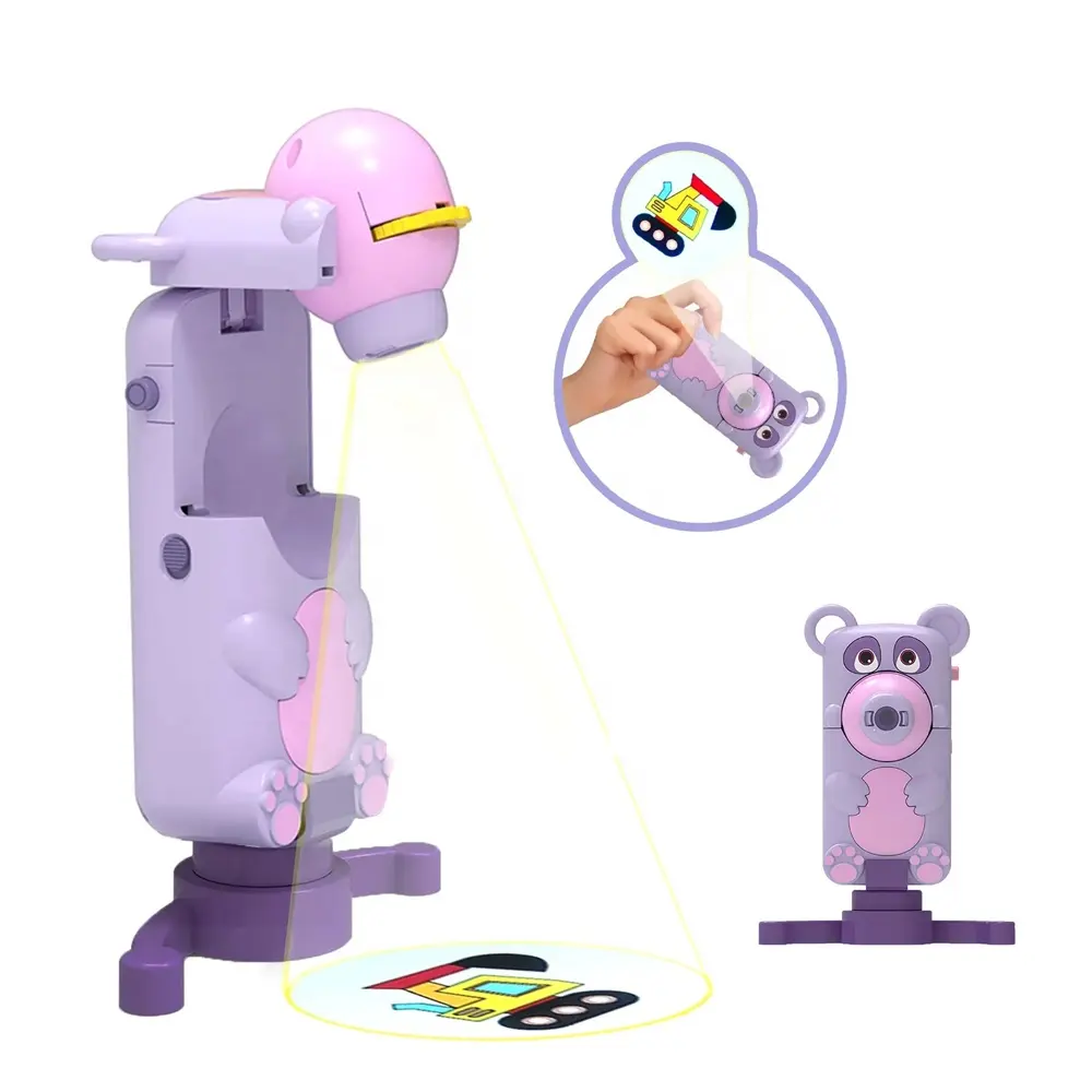 최신 동물 프로젝션 카메라 장난감 어린이 데스크탑 학습 그림 LED 프로젝터 교육 예술 드로잉 프로젝터 램프 장난감