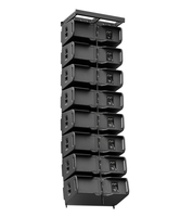 Haut-parleurs actifs CVR W-123 Line Array à 3 voies avec connectivité optique de boîtier en bois pour système de sonorisation Surround