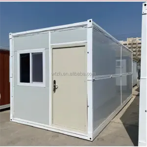 China Flat Pack Prefabricated Fast Foldable Portable Modular 20ft 40ft Folding Mobile Container Tiny House Homes Office Sale