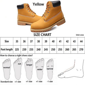 Прямые поставки с завода, женские нескользящие кожаные ботинки, повседневные мотоциклетные ботинки, мужские водонепроницаемые ботинки на шнуровке, Лидер продаж - Product Image 2