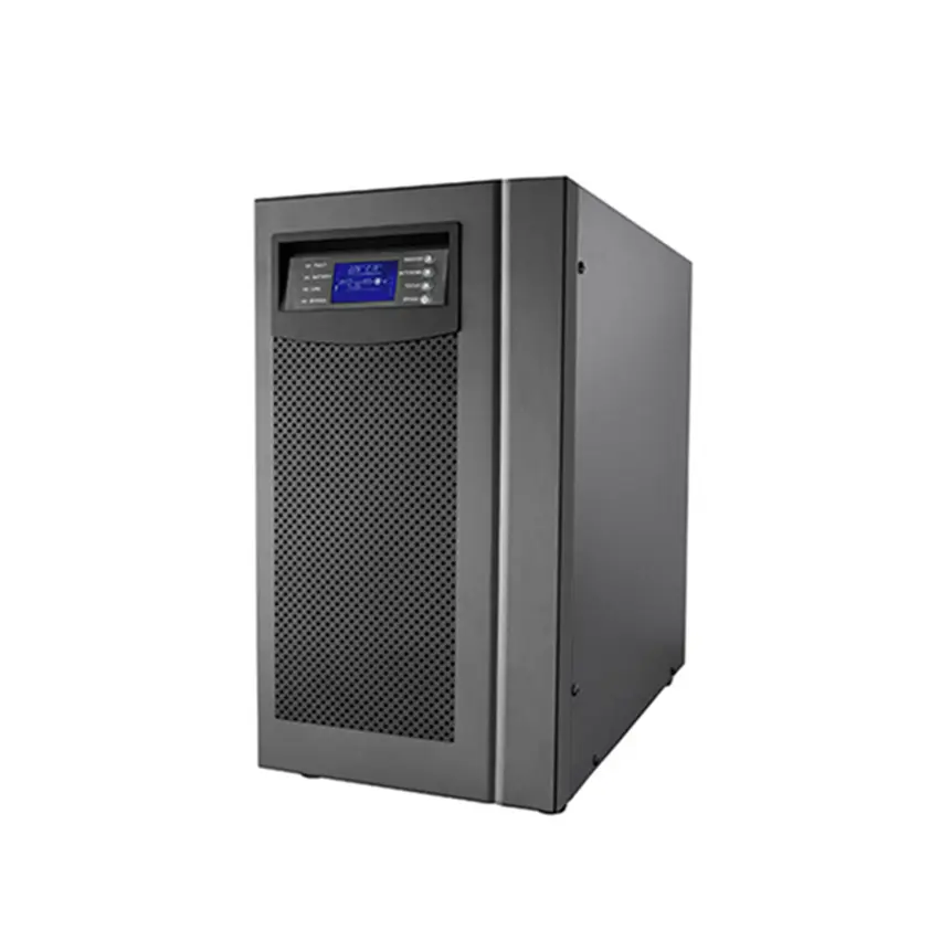 Dc UPS 10KVA 8KW tần số cao Hệ số công suất 0.8 192vdc nội bộ pin trực tuyến UPS cho công ty