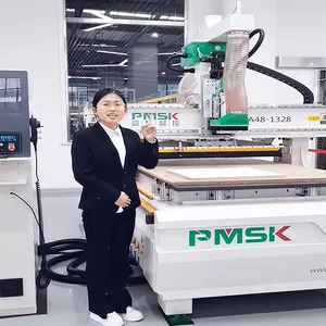 High Speed 1325 Atc Cnc Router Machine 3 Axis Linear Auto Tool Changer Wood Cnc Engraving Machinery For Furniture Cabinet Making