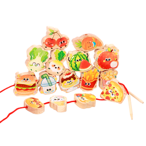 <span class=keywords><strong>Jeu</strong></span> de perles en bois pour enfants, en bois de hêtre, pour l'exercice de la concentration et le développement de la pensée logique, 3 styles au choix, jouet d'enfilage de perles pour enfants - Product Image 5