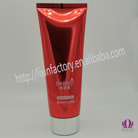 Tube vide pour nettoyant de pinceaux cosmétiques, emballage 100 ml, aluminium/plastique, bouchon à vis en silicone, applicateur de pinceaux, lavage/nettoyage du visage LXA05