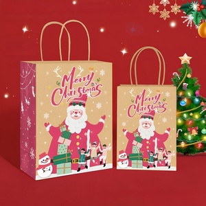 Bolsas de papel con logo impreso personalizado, bolsas de mano, bolsas navideñas, bolsas de regalo y bolsas de embalaje con asas de cuerda larga - Product Image 2