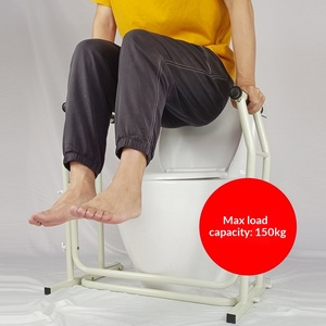 Asiento de Inodoro para Personas Mayores con Apoyo para Levantarse, Reposabrazos para Inodoro, Soporte Anticaídas - Product Image 3