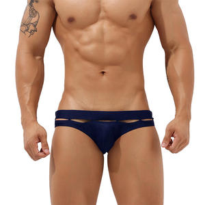 Sous-vêtements pour hommes OEM sexy à taille basse en nylon, slips et bikinis respirants en tissu tricoté pour adultes <span class=keywords><strong>gays</strong></span> - Product Image 4