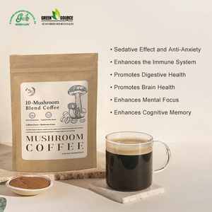 Biologische Champignonkoffie 10 In 1 Blend Leeuwen Manen Chaga Reishi Cordyceps Functionele Brain Wellness Veganistische Kruidensupplement Focus - Product Image 3