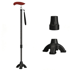 Bastón <span class=keywords><strong>de</strong></span> Caminar Plegable Ajustable JINDA <span class=keywords><strong>de</strong></span> Fibra <span class=keywords><strong>de</strong></span> Carbono, 2 Puntas Antideslizantes <span class=keywords><strong>de</strong></span> Repuesto, Ligero y Resistente para <span class=keywords><strong>Personas</strong></span> <span class=keywords><strong>Mayores</strong></span> (Máx. 100 kg) - Product Image 2