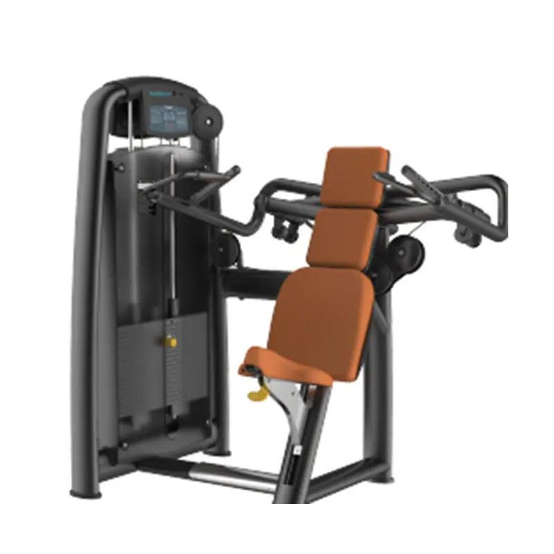 Mesin Press Bahu Bermuatan Pin Mesin Komersial untuk Obral Strength Training Gym Penggunaan Rumahan Mesin Fitness Kuat