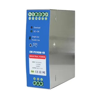 Hiệu quả cao 240V cung cấp điện máy tính để bàn Adapter cho công nghiệp Din Rail PoE chuyển CCTV Camera