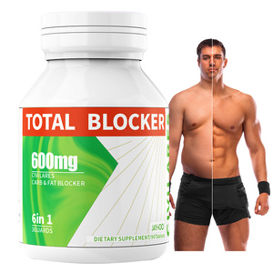 Offre Spéciale Complément Alimentaire Post-Repas Gérer le Poids Intelligemment Comprimés Coupe-Faim et Bloqueur de Glucides 6-en-1 Haricot Blanc - Product Image 1