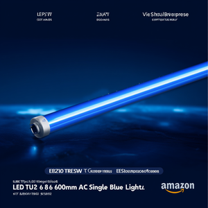 Tubo LED T8 8W 600mm Luce Blu AC Attivazione Singola Estremità - Product Image 3