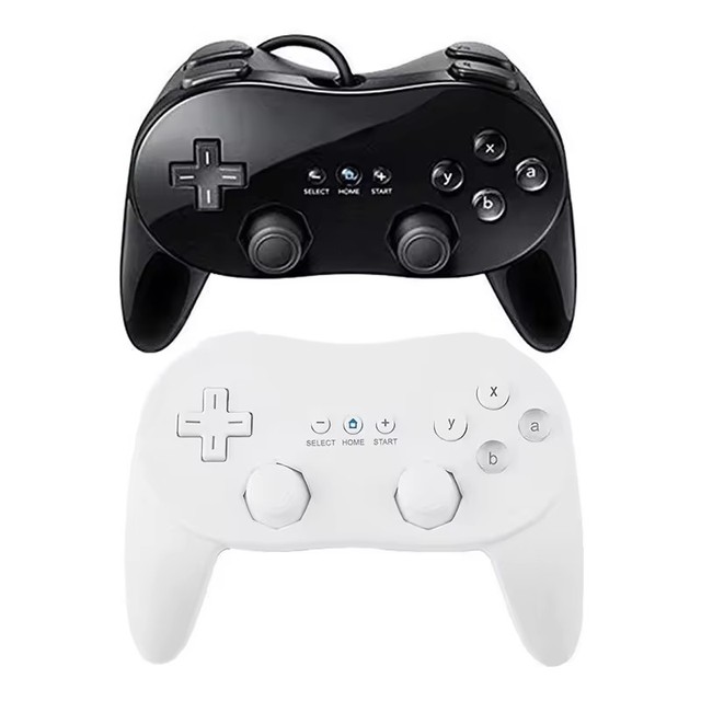 Escoson Classic Wired Game Controller for Wii with Vibration Motor-Joystick ABS Gamepad Remote