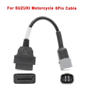 <span class=keywords><strong>Cable</strong></span> Adaptador de 16 Pines OBD2 Hembra a 6 Pines para Motocicleta <span class=keywords><strong>Suzuki</strong></span> - Lector de Códigos 12V 0.3M <span class=keywords><strong>Cable</strong></span> de Diagnóstico - Product Image 2