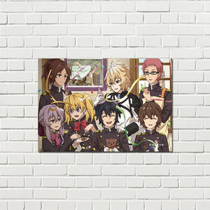 8 pièces séraphin de la fin <span class=keywords><strong>Anime</strong></span> papier affiche ensemble pour mur Art photos en gros chambre décoration impression affiches - Product Image 4