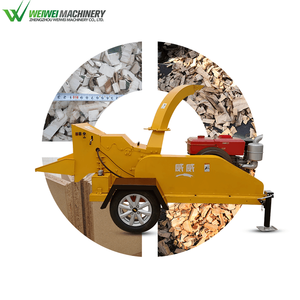 Weiwei nhà máy trực tiếp chi nhánh gỗ Shredder Máy kéo điện diesel cành cây Chopper Máy Nghiền gỗ di động lâm nghiệp máy với CE - Product Image 4