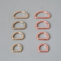 15mm 20mm 25mm sangle D anneau pour sac accessoire boucle de ceinture boucle métal matériel collier de chien vêtement sac à dos fermoirs