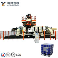 Machine automatique de soufflage par extrusion à double couche et double station, économe en énergie pour réservoirs IBC en PEHD