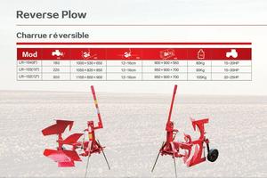 Máquina de arado reversible de 15-30HP estirada en tractor, cultivador de jardín con combustible diésel, cultivador de arado de <span class=keywords><strong>surcos</strong></span> en condiciones nuevas y usadas, venta - Product Image 2
