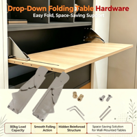 Accessoires de quincaillerie robustes pour table pliante escamotable, quincaillerie dissimulée pour table rabattable