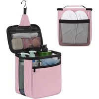Sac de Douche Multifonctionnel Personnalisé Imperméable à Séchage Rapide en Maille, Sac de Voyage Suspendu pour Articles de Toilette, Sac de Rangement Portable pour Salle de Bain