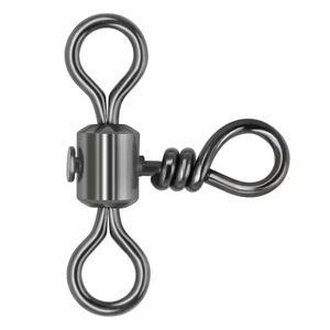 Triple émerillon <span class=keywords><strong>de</strong></span> pêche à trois voies pour la connexion <span class=keywords><strong>de</strong></span> lignes <span class=keywords><strong>de</strong></span> pêche, les montages <span class=keywords><strong>de</strong></span> jigging et les montages <span class=keywords><strong>de</strong></span> fond pour la pêche en surfcasting - Product Image 6