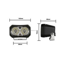 Nouveaux projecteurs routiers jaunes de 4,8 pouces 40W, feux de travail LED, 12V 24V IP68 3600lm