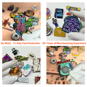 Fabrication en gros de badges de personnages d'anime, artisanat en métal de dessin animé amusant, acceptation de la personnalisation, épinglette en émail doux - Product Image 2
