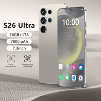 Nouveau modèle 2025 – Smartphone S26 Ultra Original 5G 7.3HD Android 14 Double SIM Déverrouillage Facial LTE/CDMA