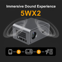 Projecteur LCD 2026, 1200 lumens ANSI réels, projecteur LED, Full HD 1080P, vidéo 4K, mise au point automatique, correction de la distorsion trapézoïdale, home cinéma, WiFi 5G, Proyector
