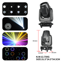 Projecteur à tête mobile Redsun 380W avec contrôle RGB DMX512 IP33 pour clubs, discothèques et fêtes