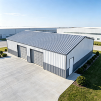 Entrepôt commercial moderne à structure métallique multi-étages en acier, construction professionnelle sur mesure