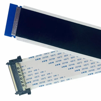 FPC FFC Weiches Flachbandkabel LVDS4K Hochauflösendes LCD-TV-Bildschirm Luft- und Raumfahrt Verzinntes Kupfer Flach 41P Einseitig Abgeschirmt