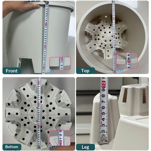 Pot de fleurs extra-large en plastique, résistant à la corrosion, respirant, pour jardin, pépinière, plantation de <span class=keywords><strong>myrtilles</strong></span>, pot épaissi de type gallon - Product Image 2