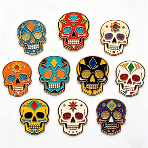 Épingles en émail personnalisées sur le thème des fleurs et des fruits, badges de revers en métal, épingles personnalisées de la série Jardin - Product Image 1
