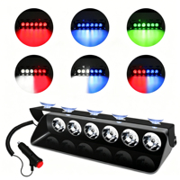 Nueva Luz Estroboscópica LED S6 de Alta Luminosidad para Coche con Ventosa Delantera, Luz de Pala, Luz de Limpieza, Luz Estroboscópica, Luz de Seguridad
