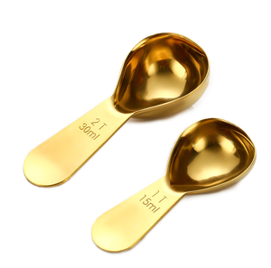 Cuchara Medidora Personalizada DFS1303 con Baño de Oro, Disponible en 5ml, 1tb, 5ml, 15ml, 2tb y 30ml - Product Image 1