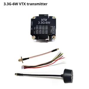 1,2G 1,3G-2W/3,3G-4W 6W Transmisor de plástico Receptor Máquina voladora 16Ch Módulo de transmisión de imagen analógica Accesorios para Drones - Product Image 2