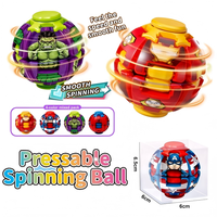 Balle Fidget Spinner Colorée à Presser pour Tourner, Jouet Anti-Stress, Balle Anti-Anxiété, Spinner de Bureau pour Enfants et Adultes