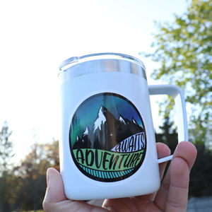 Avventura all'aperto impermeabile PVC adesivi Pack borraccia campeggio escursionismo computer portatile decalcomanie per valigie da viaggio auto natura - Product Image 6