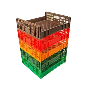 Cesto impilabile in plastica <span class=keywords><strong>per</strong></span> <span class=keywords><strong>pane</strong></span>, <span class=keywords><strong>trasporto</strong></span> prodotti da forno, cesto rinforzato <span class=keywords><strong>per</strong></span> hamburger, espositore <span class=keywords><strong>per</strong></span> prodotti da forno, contenitore <span class=keywords><strong>per</strong></span> pasticceria - Product Image 1