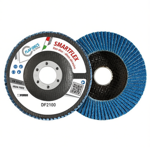 Disco de Láminas Fervi Smartflex de 115 mm, Abrasivo Sin Hierro para Lijado de Metal - Product Image 1