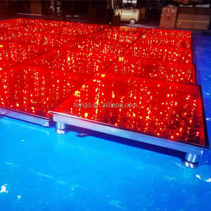Plancher LED pour scène, plancher LED pour la danse, danse 3D, mariage, fête, DJ, discothèque, pub, scène, plancher en miroir de verre, contrôle DMX512, lumière de danse - Product Image 2
