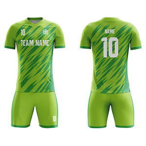 昇華プリントシャツとショーツ、サッカーユニフォーム、青色のカスタム通気性ジャージ、フットボール - Product Image 5