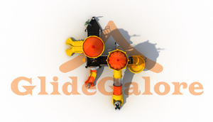 2025glidegalore đu sân chơi xe chơi trượt cho sân sau sân chơi màu sắc tùy chỉnh vui vẻ ngoài trời phiêu lưu cho trẻ em trường học - Product Image 5