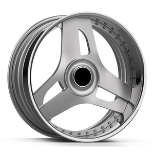 Jantes SY-1071 à 3 branches, noires, 2 pièces, 19 pouces, 5x120, en alliage sport, personnalisées 6061-T6 pour Pick-up RAM, Toyota, <span class=keywords><strong>Dodge</strong></span>, Chevrolet - Product Image 2